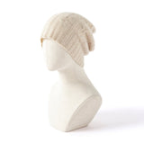 100% Cashmere Cap Pure Cashmere Beanie Hat for Women Lightweight Cable - Knit Beanie