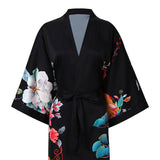 100% Floral Nature - inspired Prints Silk Kimono Robe