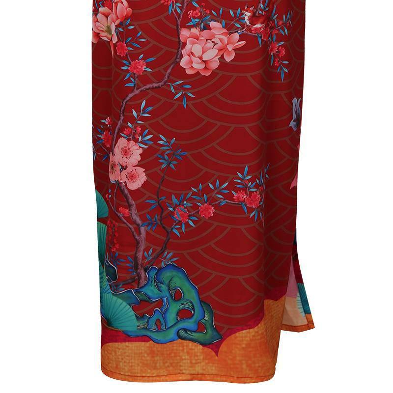 100% Floral Nature - inspired Prints Silk Kimono Robe