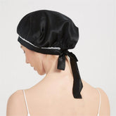 Silk Lace Sleep Cap For Women Hair Care Silk Night Bonnet
