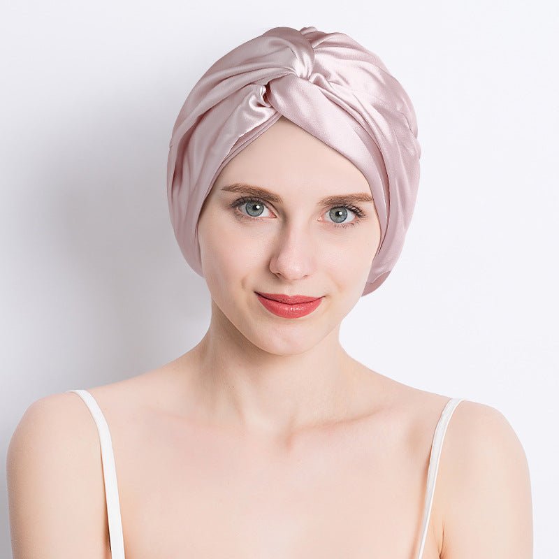 100% Mulberry Silk Sleep Cap For Women Pure Silk Turban