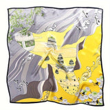 100% Pure Mulberry Silk Square Head Scarf For Women