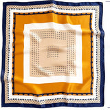 100% Pure Mulberry Silk Square Head Scarf For Women