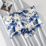 19 Momme Housewife Silk Pillowcase Hidden Zipper Assorted Floral Prints