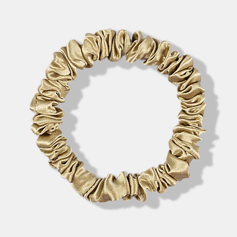 6 Pack Small Size Flower Silk Hair Scrunchies