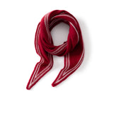 Womens Striped Cashmere Triangle Scarf Soft Knit Cashmere Neck Scarf