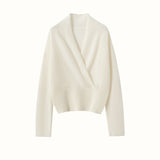Pull en cachemire pour femme Col en V Pull en tricot de cachemire Wrap en cachemire