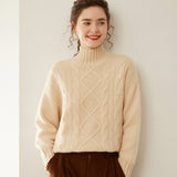 Pull en cachemire Fair Isle pour femme, col rond, pull en cachemire pour les vacances
