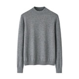 Womens Mock Neck Cashmere Sweater Long Sleeve Cashmere Knit Pullover