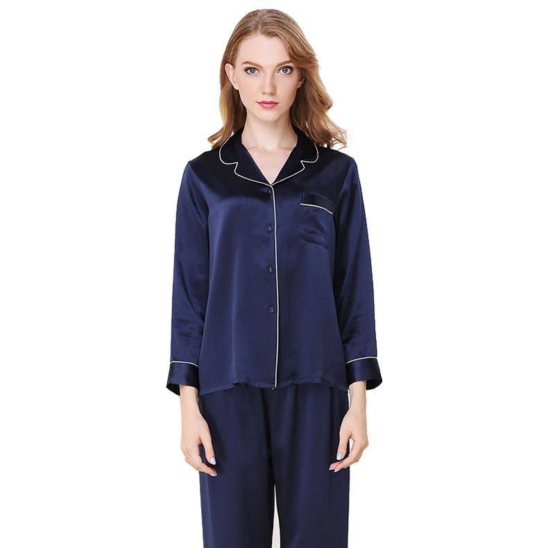 Silk Pajamas Long Mulberry Silk Two - piece Silk Pyjamas Set