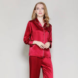 Silk Pajamas Long Mulberry Silk Two - piece Silk Pyjamas Set