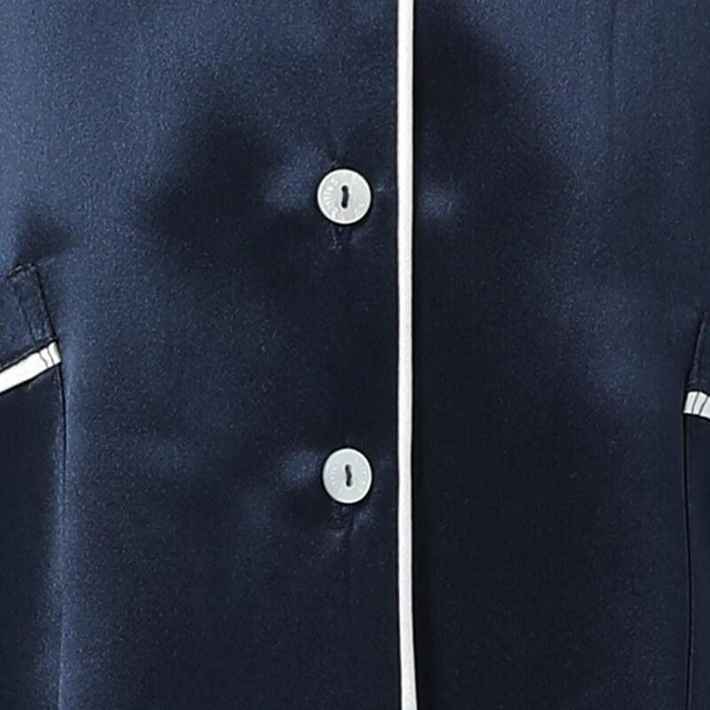 Boys Silk Pajama Sets Short Two Piece Kids Silk Sleepwear