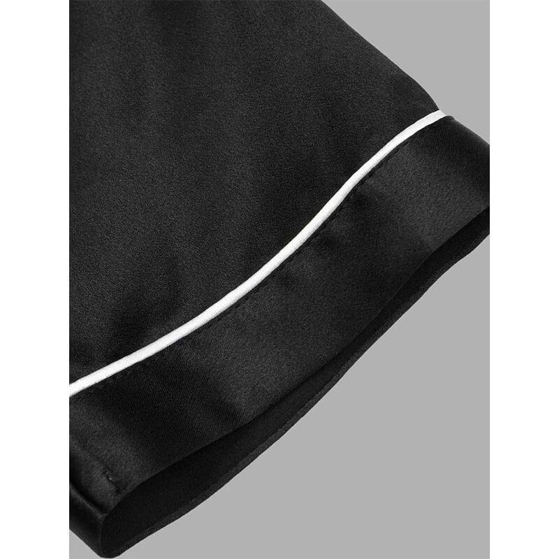 Boys Silk Pajama Sets Short Two Piece Kids Silk Sleepwear