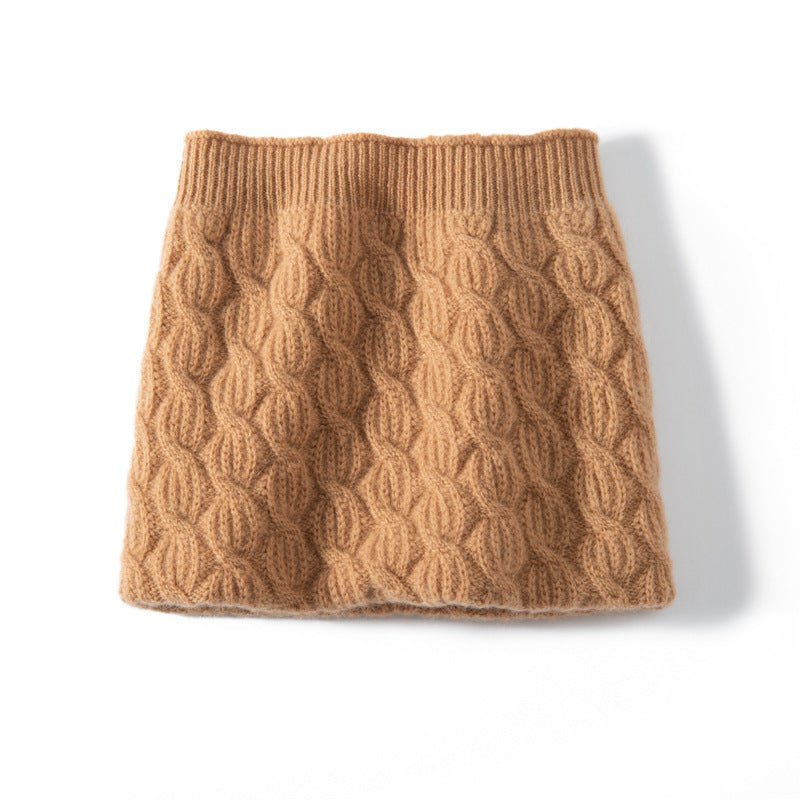 Cable Knit Cashmere Neck Warmer Snood Cashmere Neck Gaiter Cashmere Scarf