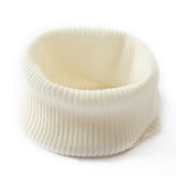 Cashmere Ribbed Neck Scarf Lightweight Solid Cashmere Neck Gaiter for Fall Winter