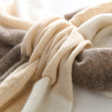 Cashmere Scarf Crossed Cashmere Neck Warmer Mixed Cashmere Neckerchief
