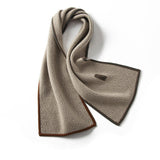Cashmere Scarf with Trimming Mixed Colors Thick Soft Cashmere Scarves