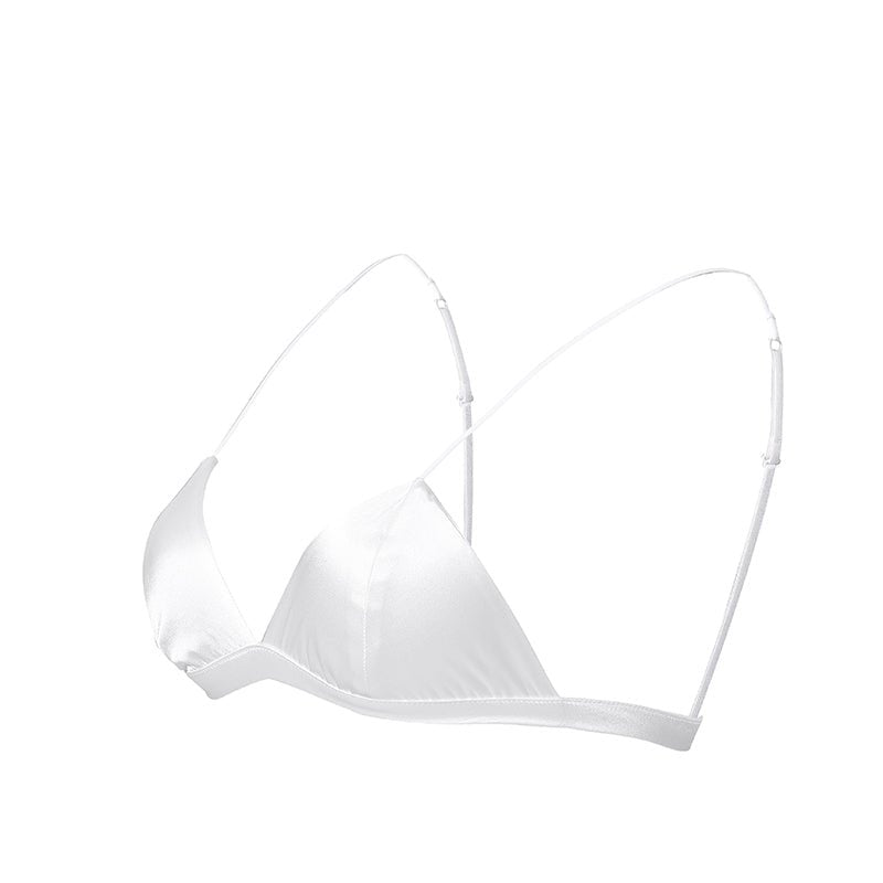 Classic Wireless Sexy Silk Triangle Bra