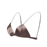 Classic Wireless Sexy Silk Triangle Bra