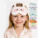 Cute Kids Silk Eye Mask Cartoon Animal and Fruit Designs Silk Sleep Mask