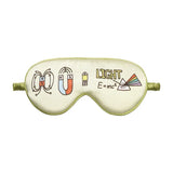 Cute Kids Silk Eye Mask Fun Educational Science Printed Silk Sleep Eye Mask