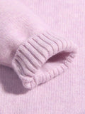Girls Cashmere Sweater 3D Strawberry Embellishments Cashmere Pullover Lavender 90