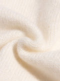 Girls Cashmere Sweater Cable Knit Floral Embroidery Cashmere Blouse Ivory 90