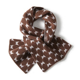 Houndstooth Cashmere Neck Warmer Cashmere Scarf Winter Neck Wrap