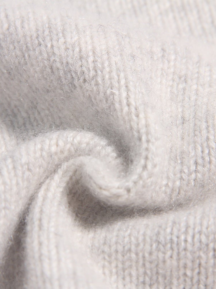 Kids Cable Knit Cashmere Sweater Turtleneck Cashmere Pullover Grey 90