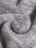 Kids Cable - Knit Pure Cashmere Sweater Button Up Cashmere Pullover Grey 80