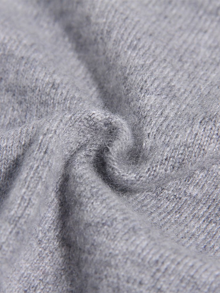 Kids Cashmere Cardigan Animal Embroidery Stripe Sleeve Cashmere Sweater Grey 90