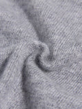 Kids Cashmere Cardigan Animal Embroidery Stripe Sleeve Cashmere Sweater Grey 90