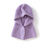 Kids Cashmere Knit Hood Cashmere Balaclava for Boys and Girls