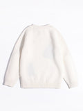 Kids Cashmere Sweater Candy Cane Christmas Tree Cashmere Pullover White 90
