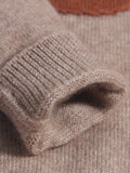 Kids Cashmere Sweater Mushroom Intarsia Boys and Girls Cashmere Pullover Camel 90