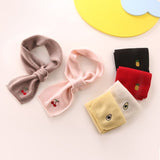 Kids Colorful Cashmere Scarf Fruit Embroidered Cashmere Neck Warmer
