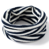 Kids Striped Cashmere Scarf Cashmere Neck Gaiter Pure Cashmere Neck Warmer