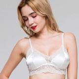 Luxurious Lace Wireless Silk Bralette