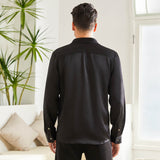 Men's Silk Button - Down Shirt Silk Casual Silk Dress Shirts