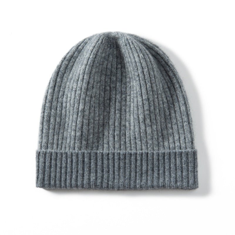 Mixed Colors Cashmere Beanie Hat Cashmere Ribbing Ski Cap for Men and Women