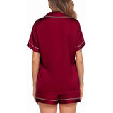 Mulberry Silk Pajamas For Women's Short Silk Sleepwear