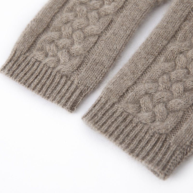 Pure Cashmere Gloves for Women Ladies Soft Cashmere Knitted Gloves Touch Screen
