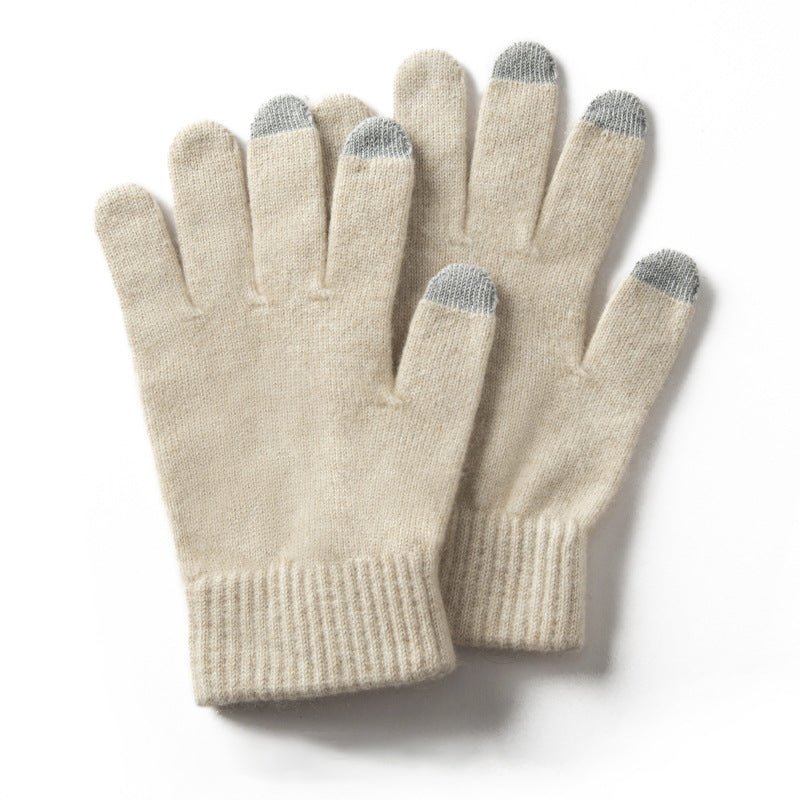 Pure Cashmere Gloves Ladies Soft Cashmere Knitted Gloves for Women and Men