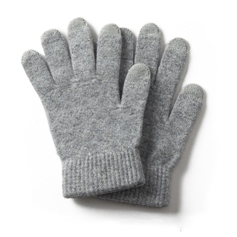 Pure Cashmere Gloves Ladies Soft Cashmere Knitted Gloves for Women and Men