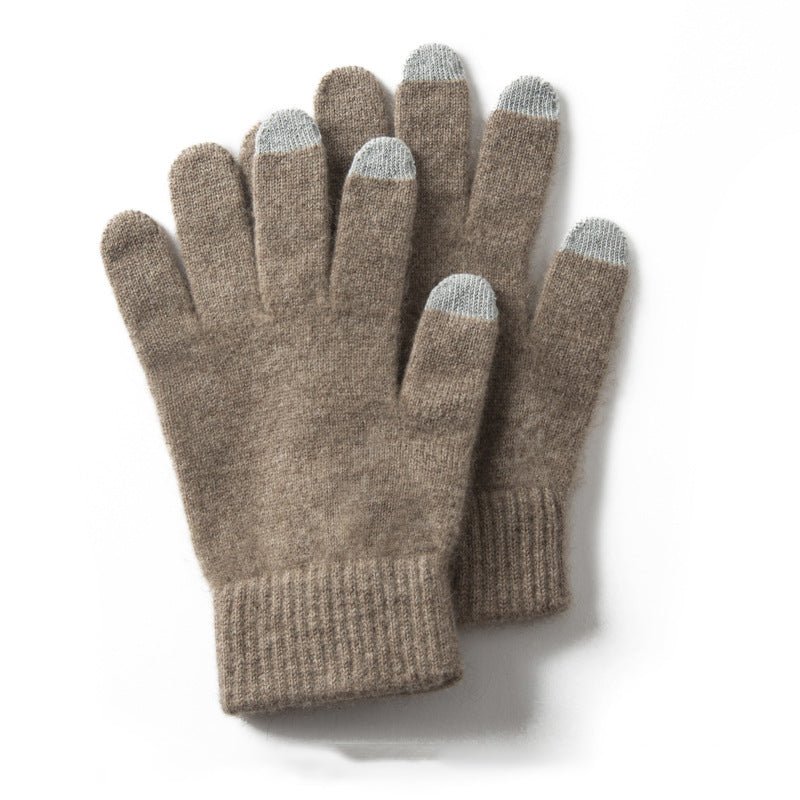 Pure Cashmere Gloves Ladies Soft Cashmere Knitted Gloves for Women and Men