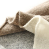 Pure Cashmere Neck Warmer Scarf Luxury Lightweight Cashmere Neck Gaiter Mixed Colors