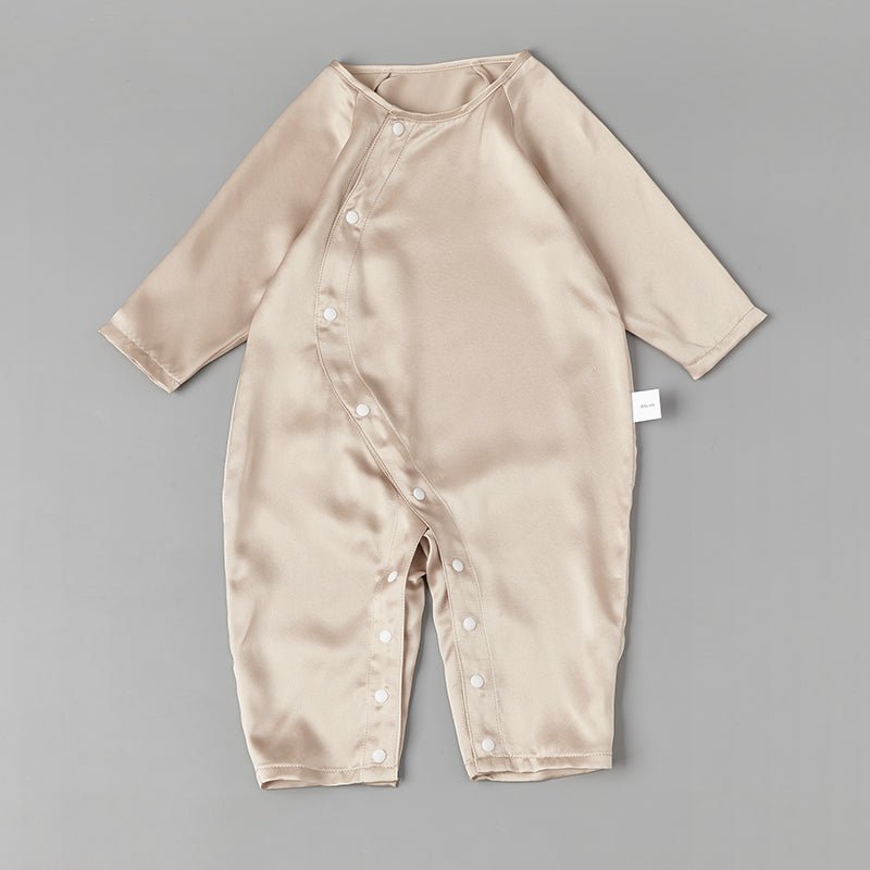 Pure Silk Bodysuit For Babies Lightweight Summer Silk Clothes