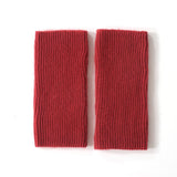 Ribbed Pure Cashmere Knit Headband Half - finger gloves Cashmere Gloves