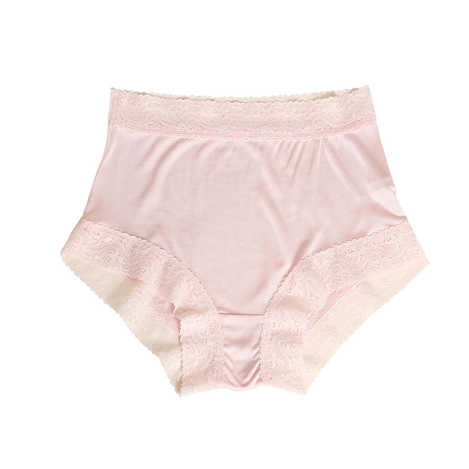 Silk boxer briefs for women summer lace silk mid - waist briefs