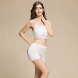 Silk boxer briefs mid - waist underwear for women mulberry silk knitted leggings